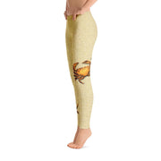 Gold Crab 2 Gyotaku Leggings - 57 Peaks